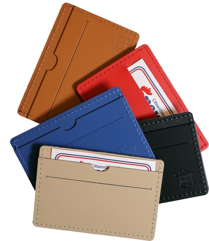 Citizen Green Tintin recycled leather card holder 3