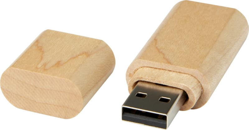 Wooden USB 3.0 with keyring