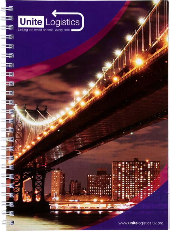 Desk-Mate® A5 spiral notebook with printed back cover 2