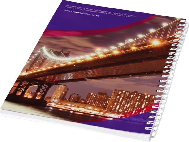 Desk-Mate® A5 spiral notebook with printed back cover 3