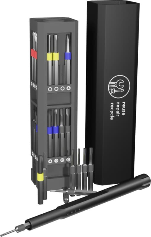 SCX.design T20 30-piece screwdriver and repair set in aluminium case