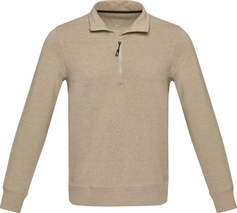 Tin 280 g/m² unisex Aware™ recycled quarter zip sweater  2