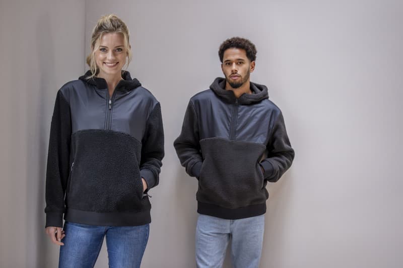 Evans 370 g/m² unisex recycled sherpa fleece 5