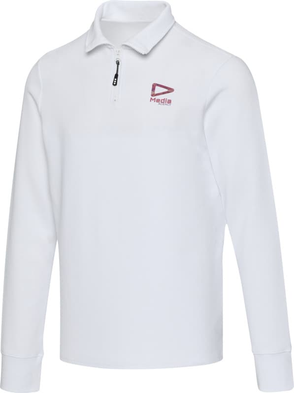 Apollo 245 g/m² long sleeve unisex half zip polo 5