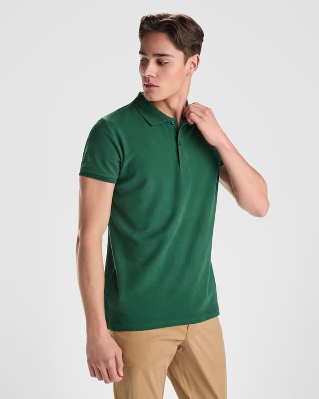 Prince 210 g/m² organic cotton short sleeve men's polo 5