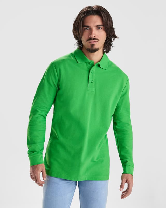 Estrella 220 g/m² long sleeve men's polo 3