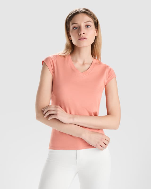 Victoria 155 g/m² short sleeve women's v-neck t-shirt 4