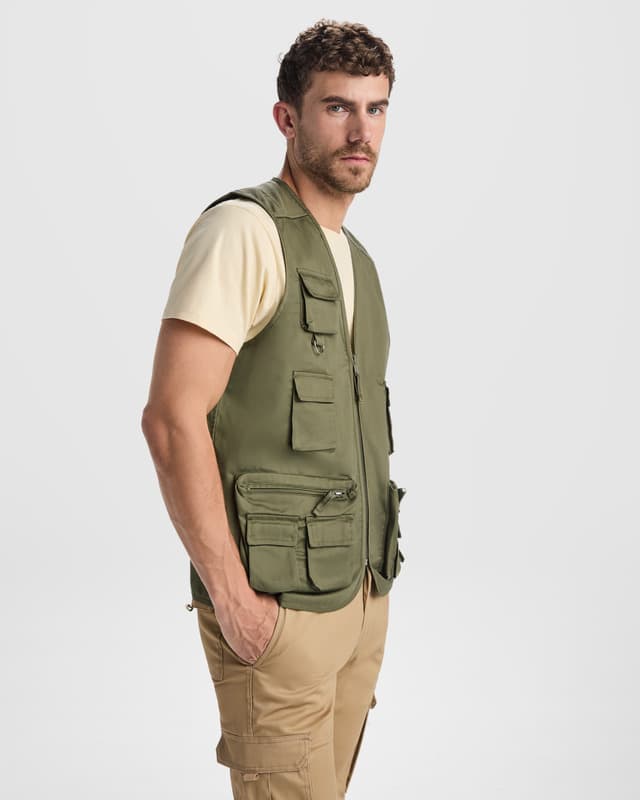 Venera 200 g/m2 v-neck multi-pocket workwear vest  5