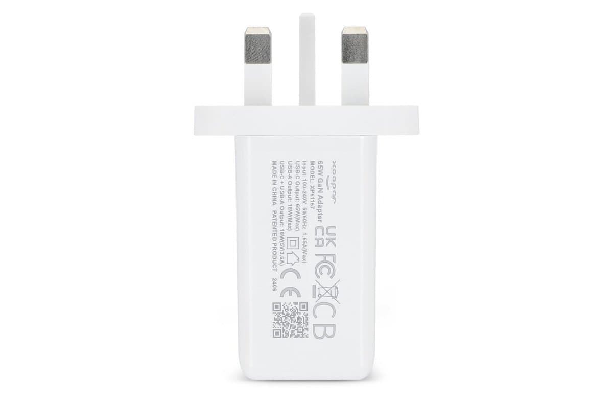 Xoopar ICE-G 65W GaN Power Adapter with UK Plug 4