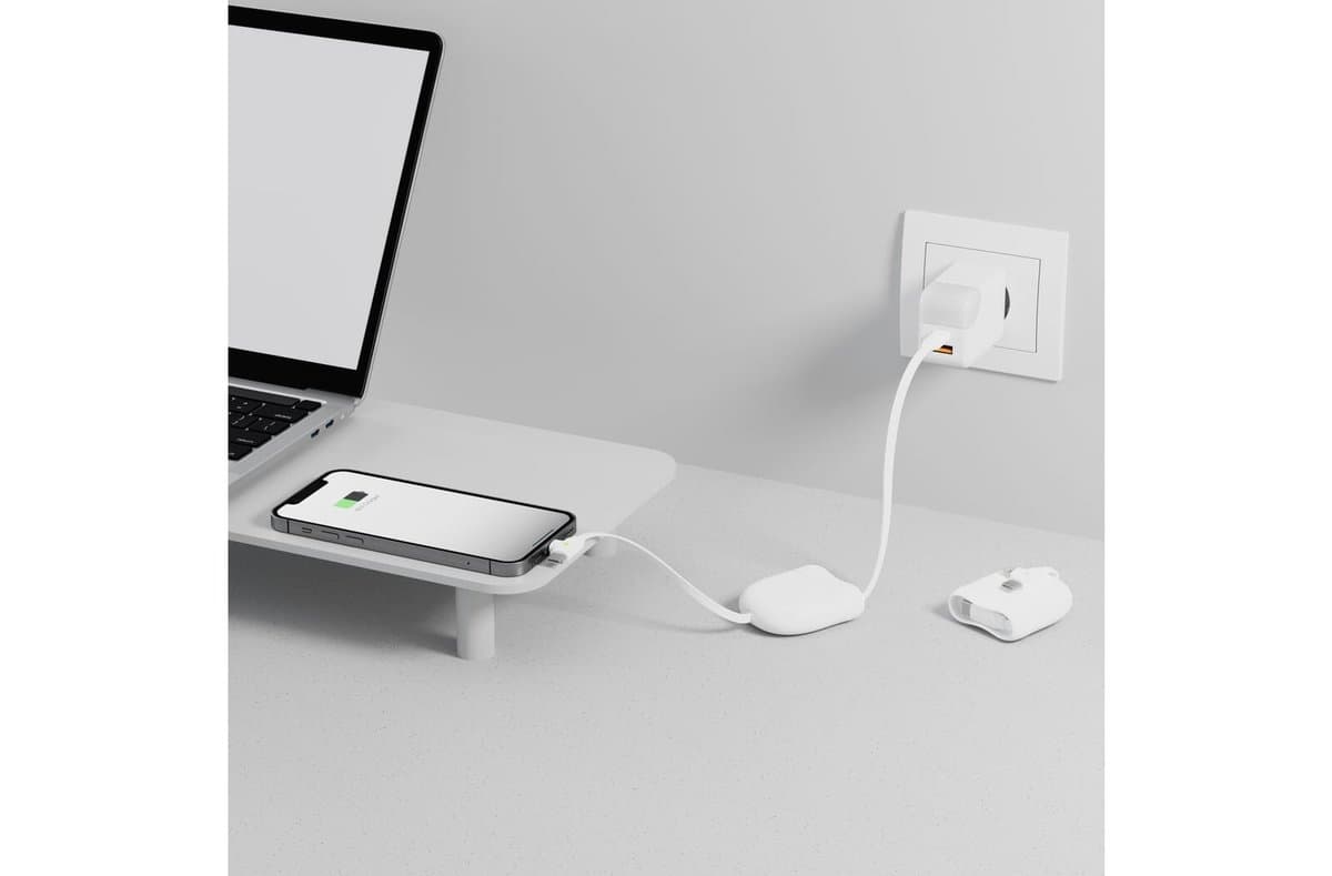 Xoopar ICE-R Retractable USB-C and Lightning Cable 60W 1 Meter 4