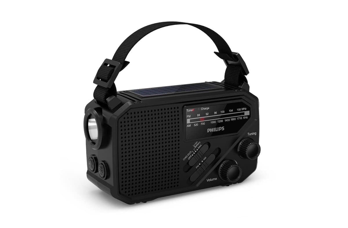 Philips TAR1609 Emergency Radio with Analog FM/AM Tuner and Flashlight 3