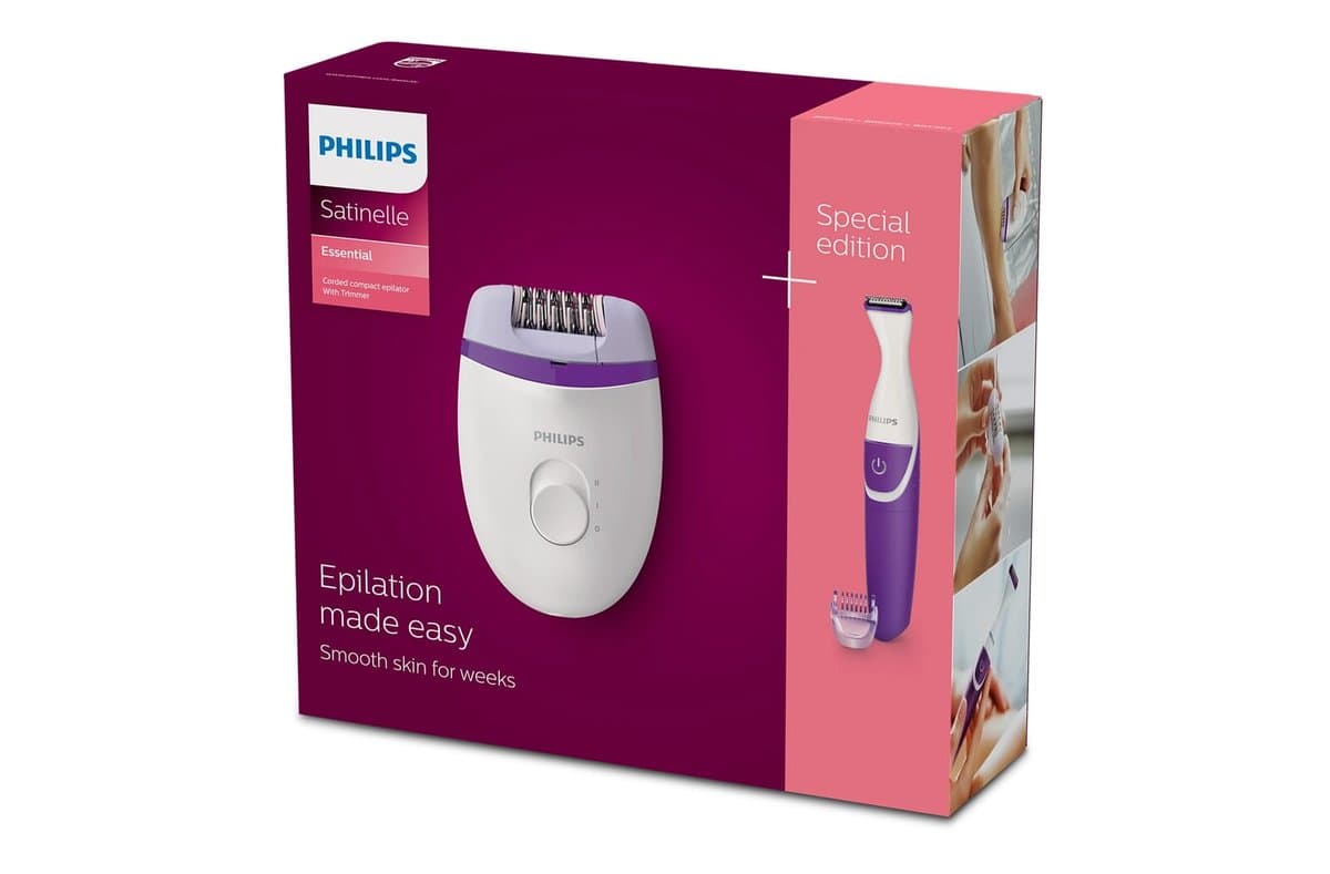 BRP505|Philips Satinelle compact corded epilator and cordless bikini trimmer 4