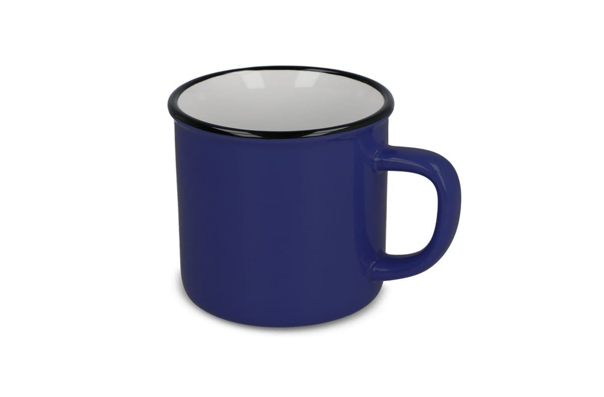 Enamel style ceramic mug 280ml 5