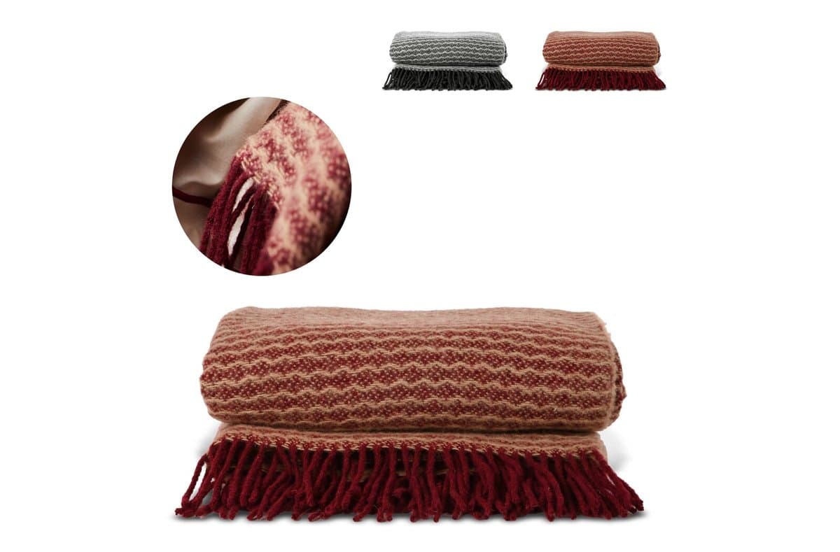 Sagaform Ulli 100% New Zeeland wool blanket