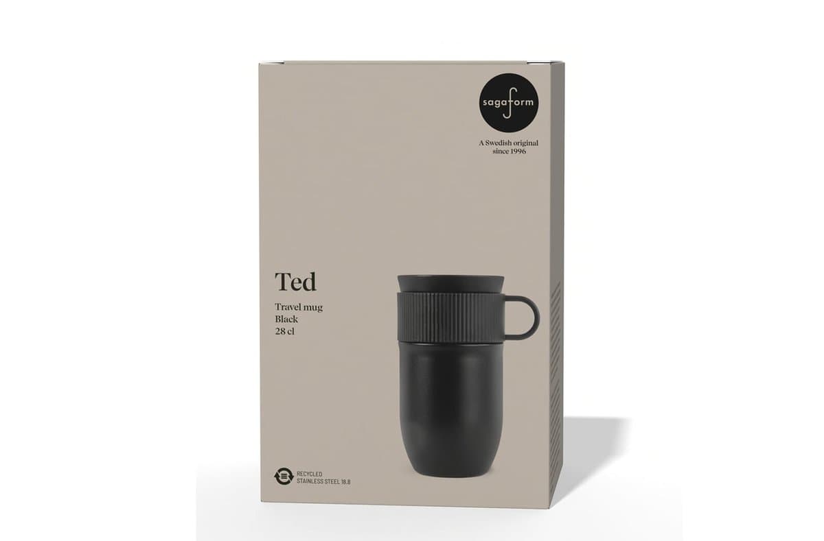 Sagaform Ted isolated mug, 280ml leak-proof and dishwasher safe 4