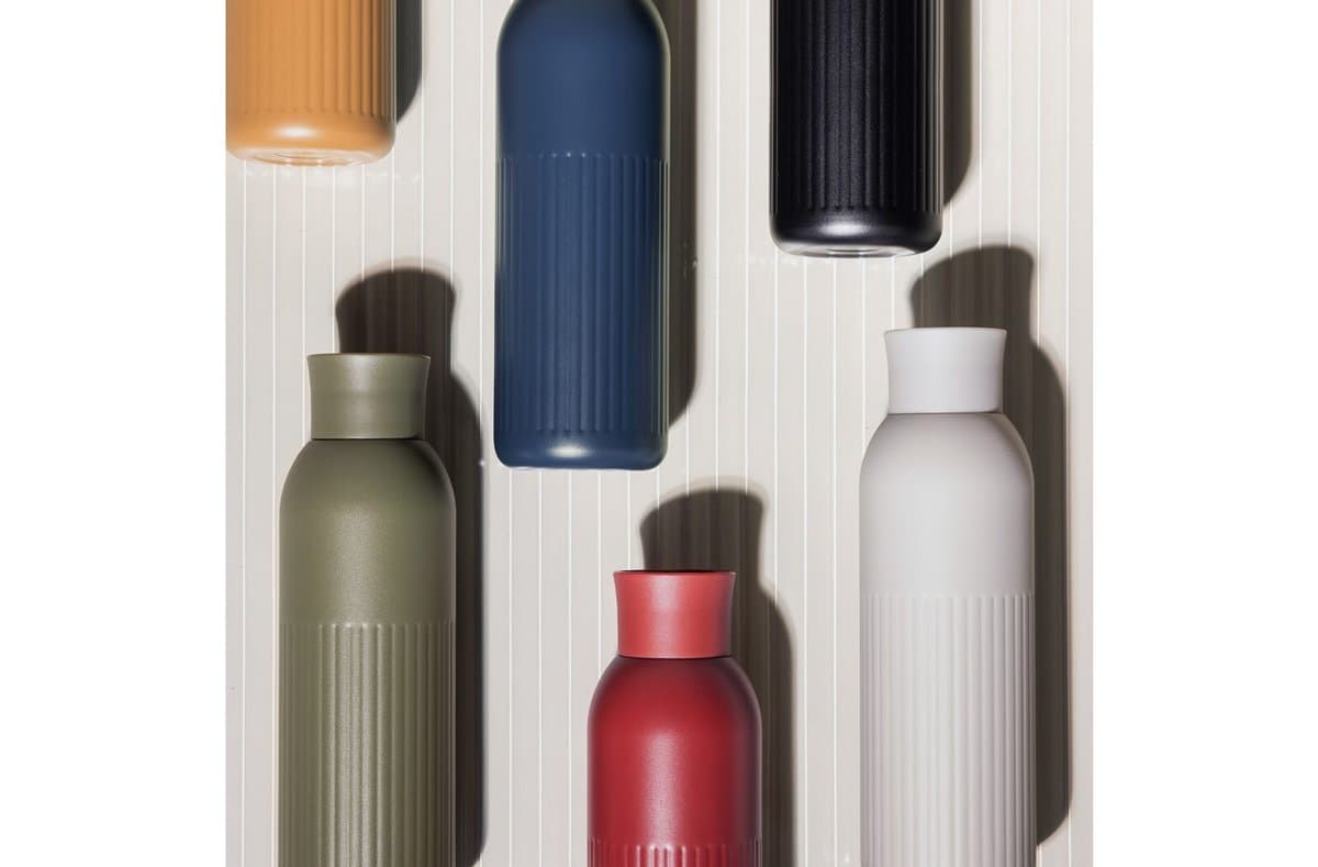 Sagaform Tekla Push steel bottle with push cap (recycled) 500 ml 4