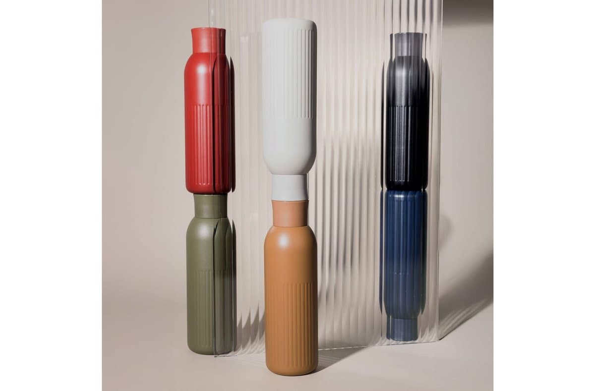 Sagaform Tekla Push steel bottle with push cap (recycled) 500 ml 5