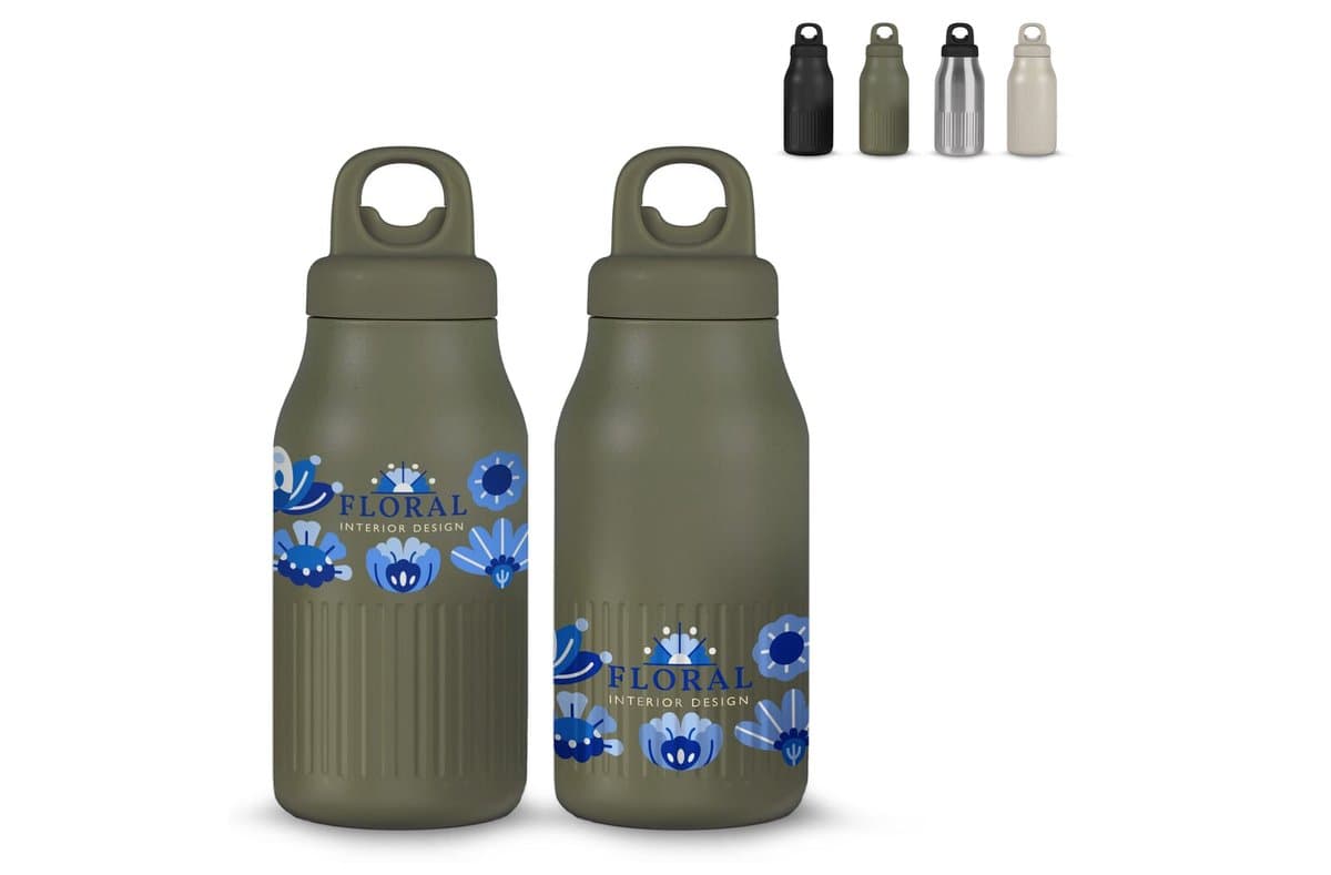 Sagaform Truls steel bottle with handy click open cap (recycled) 500 ml