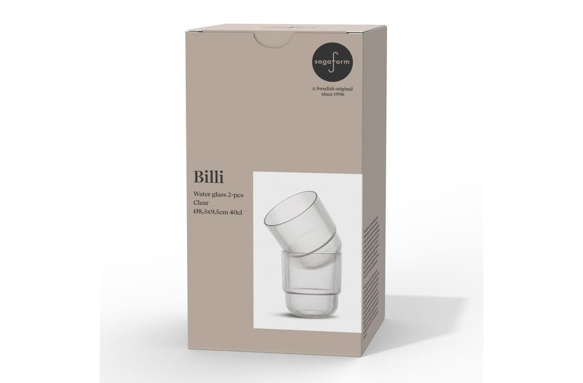 Billi water glass set of 2 4