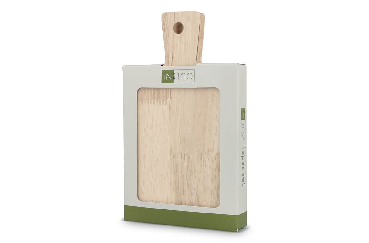 InSideOut 2-pack small wooden Tapas serving trays 5