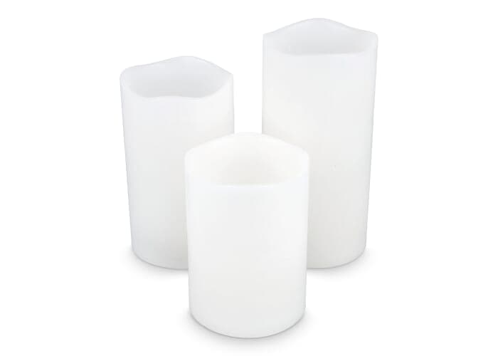 Koselys 3-Piece LED Wax Candle Set (Battery Operated) 2