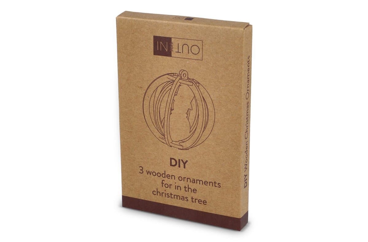 InSideOut Wooden Christmas ornament set of 3 3