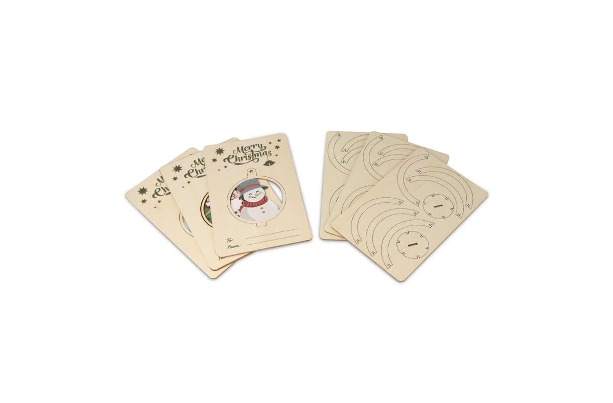 InSideOut Wooden Christmas ornament set of 3 4