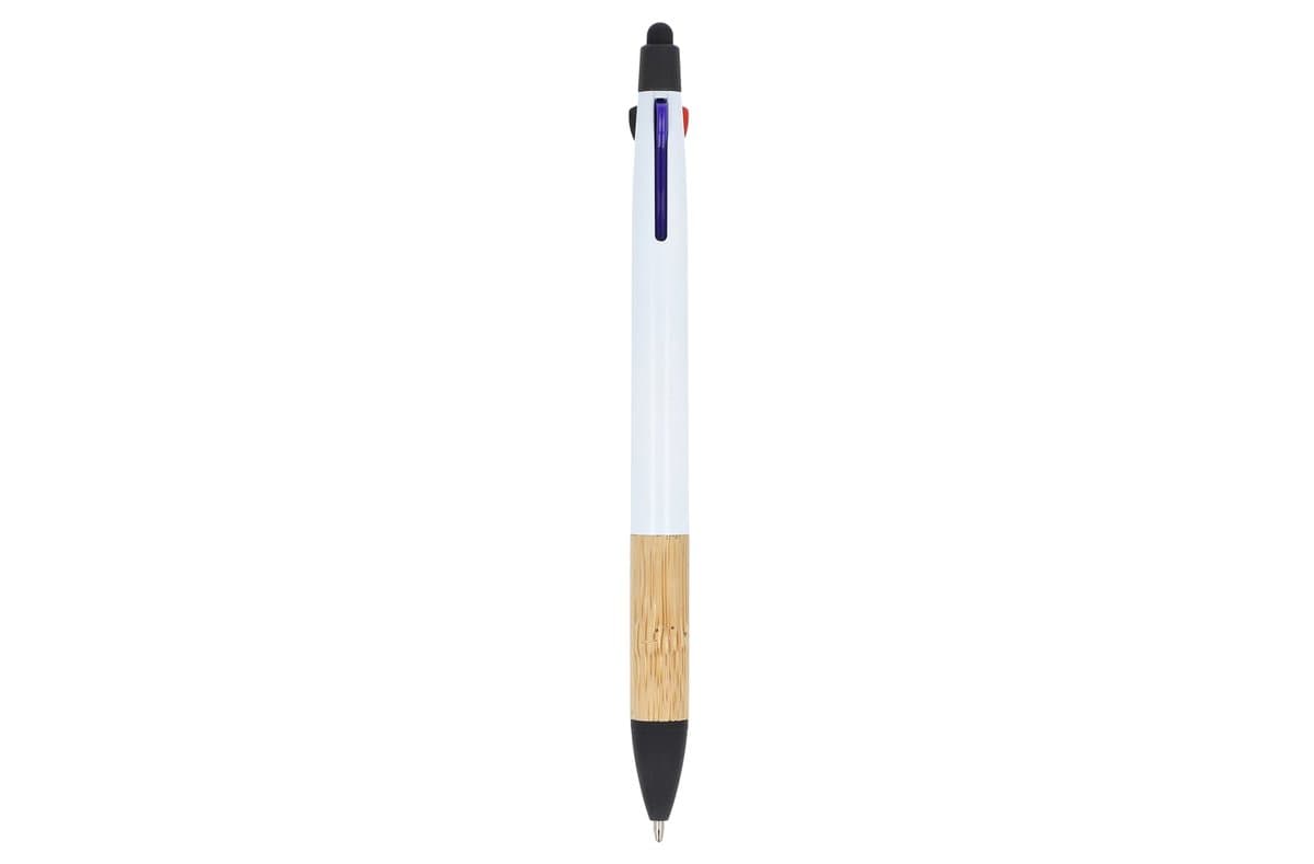 3-colour pen with bamboo grip 5