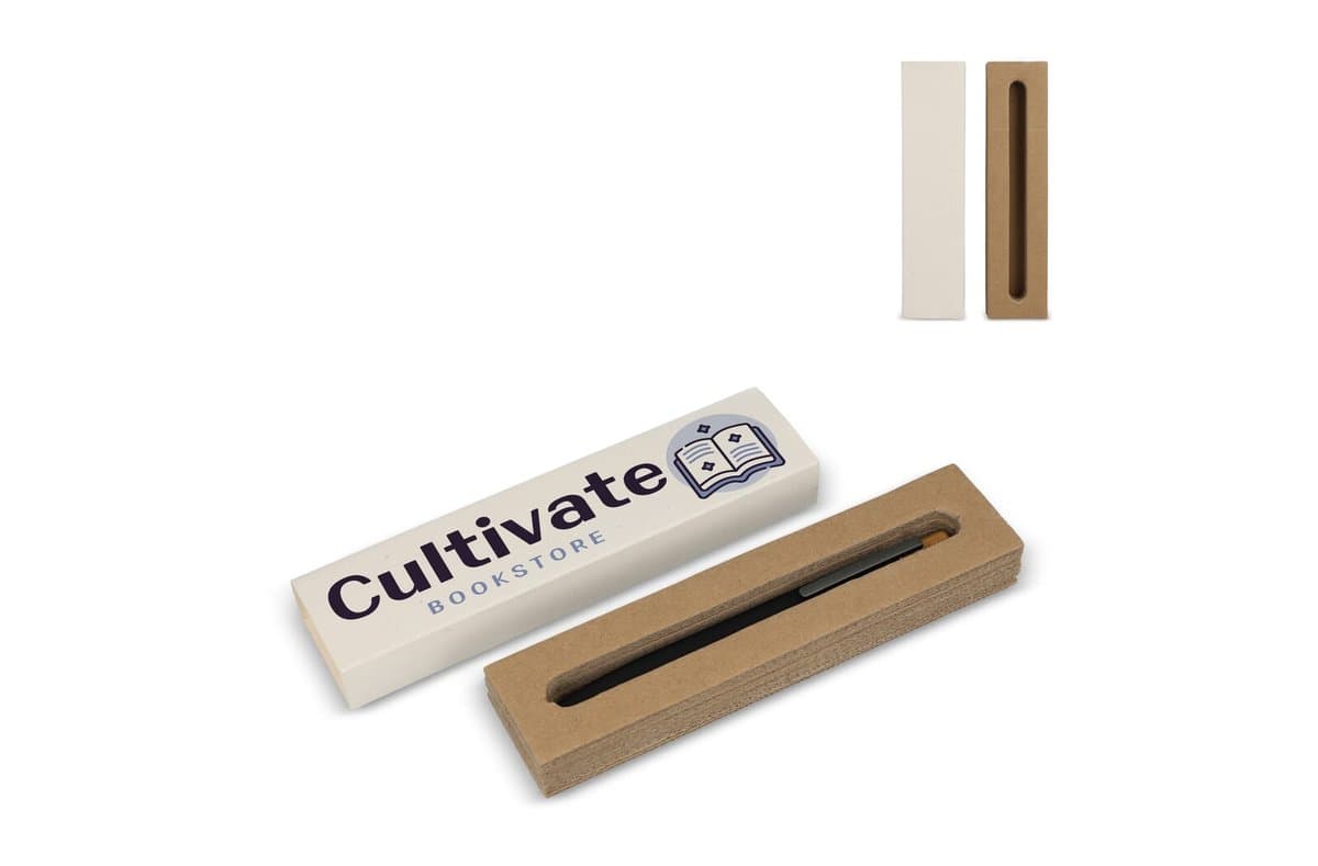 Recycled milk carton pen box, 1 pen