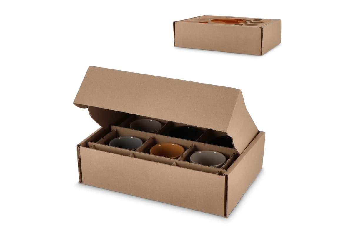 Custom made giftbox for 6 pcs mugs  34.7 x 24.3 x 9.9 cm 1