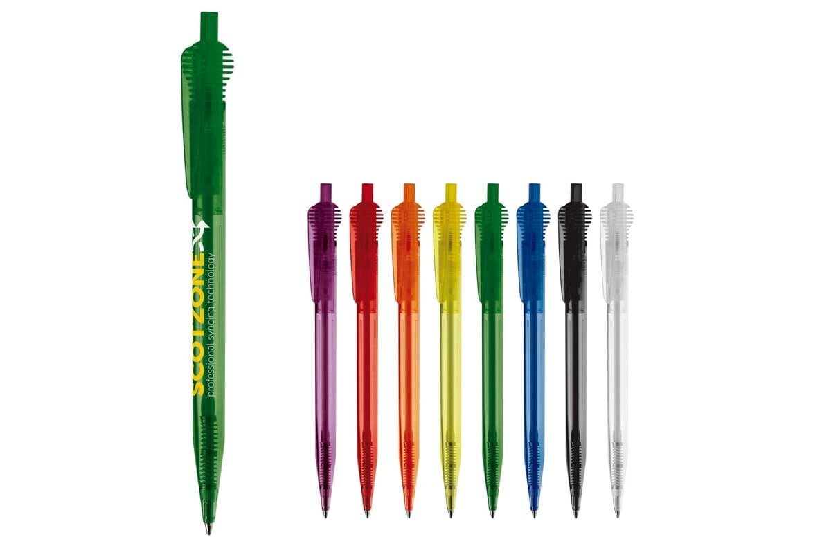 Cosmo ball pen transparent round clippart
