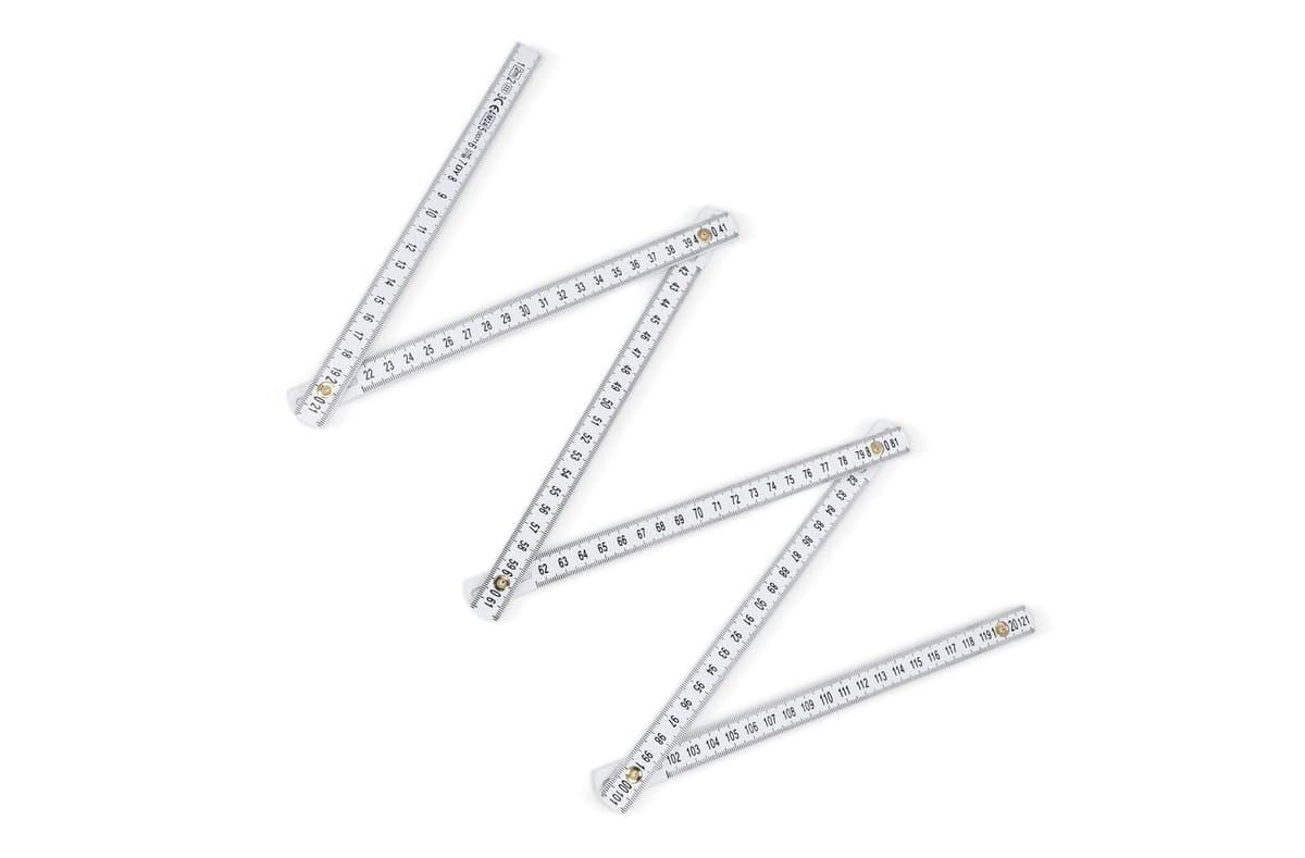 Calibrated foldable ruler 2m 4