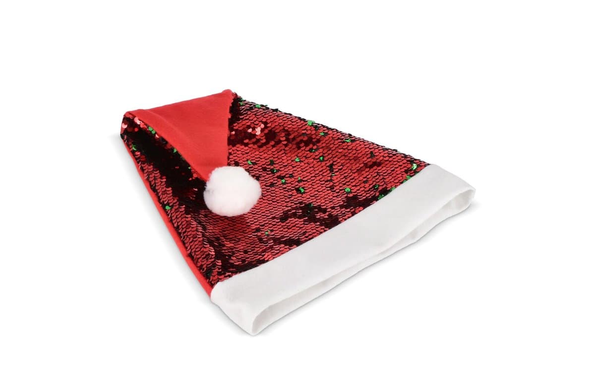 Two-tone sequin Christmas hat 4