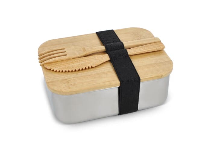 Stainless Steel Lunchbox bamboo lid 2