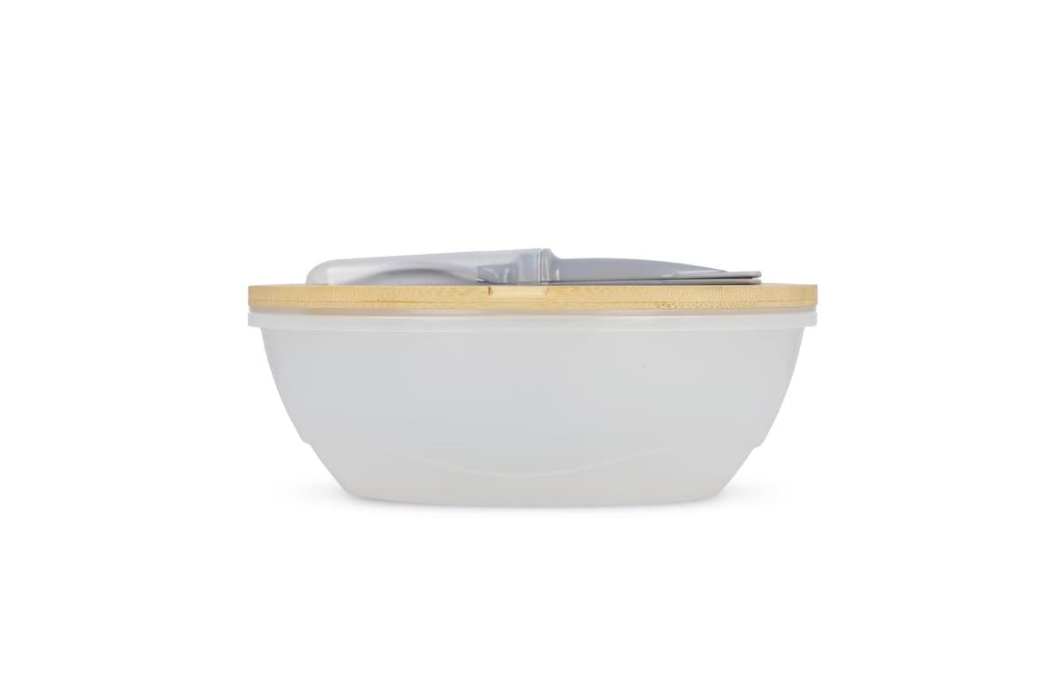 Lunchbox with bamboo lid and cutler 4