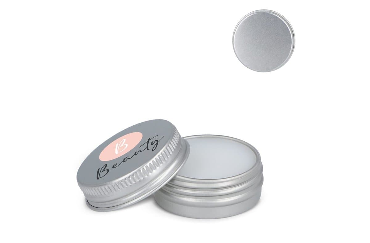 Lipbalm round recycled aluminium tin