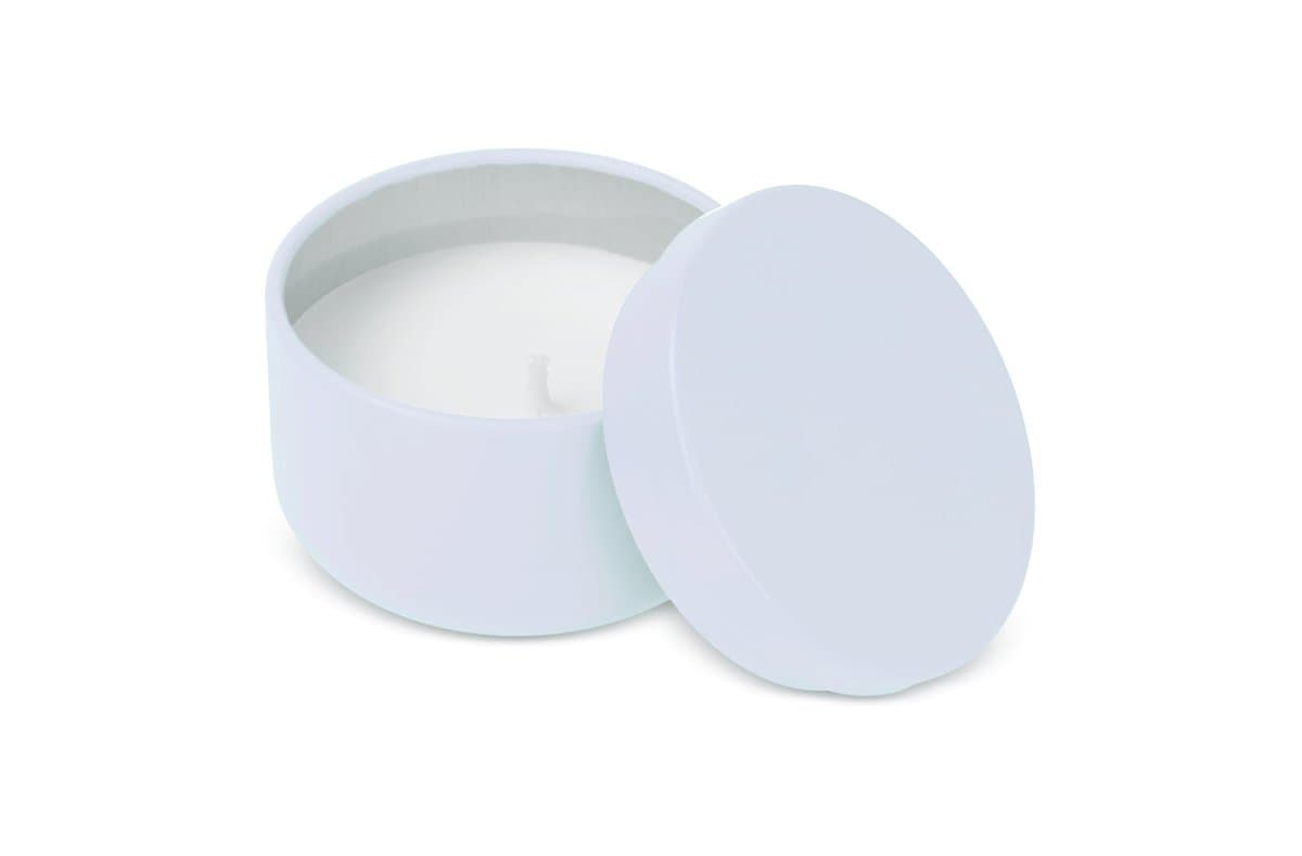 Asana unscented plant based candle in recycled tin 4