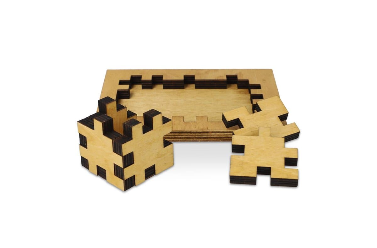 Wooden cube puzzle 3