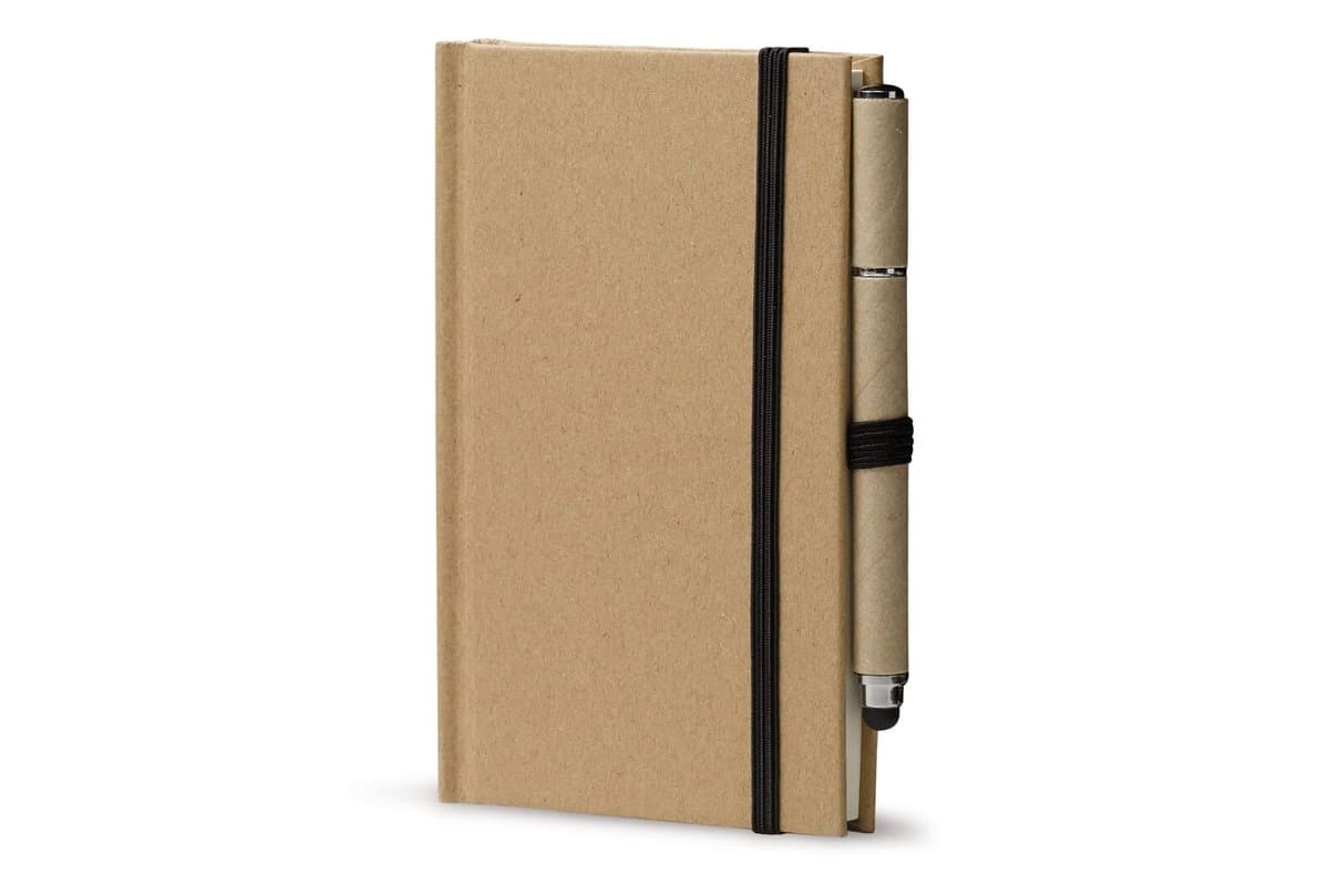 Cardboard notebook A6 + pen LT87949 3