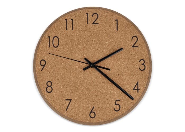 Cork wall clock 2