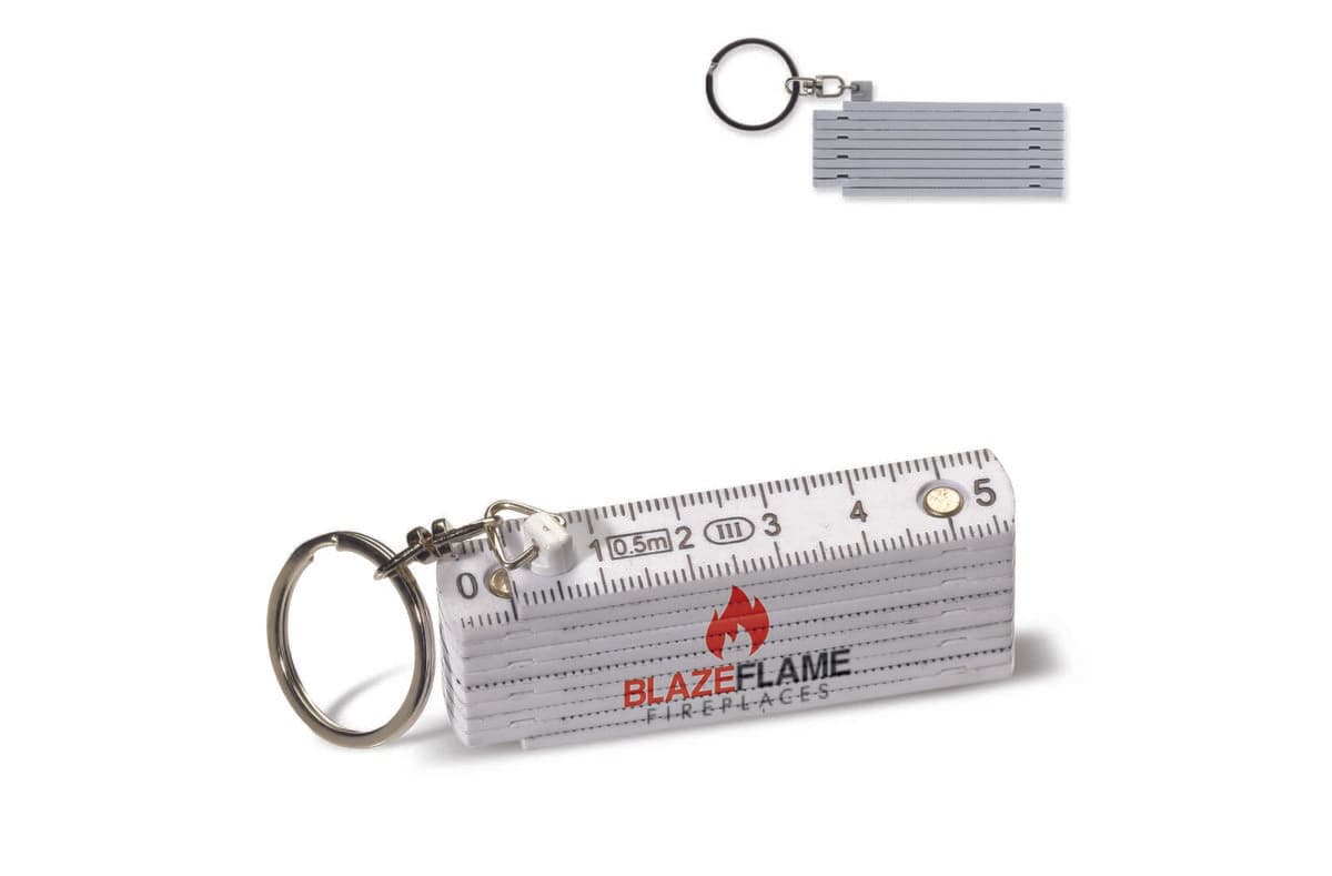 Mini foldable ruler with keyring 0.5m