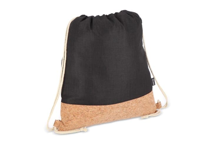 Drawstring bag R-PET & cork 35 x 40cm 2