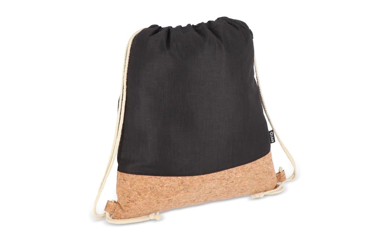 Drawstring bag R-PET & cork 35 x 40cm 3