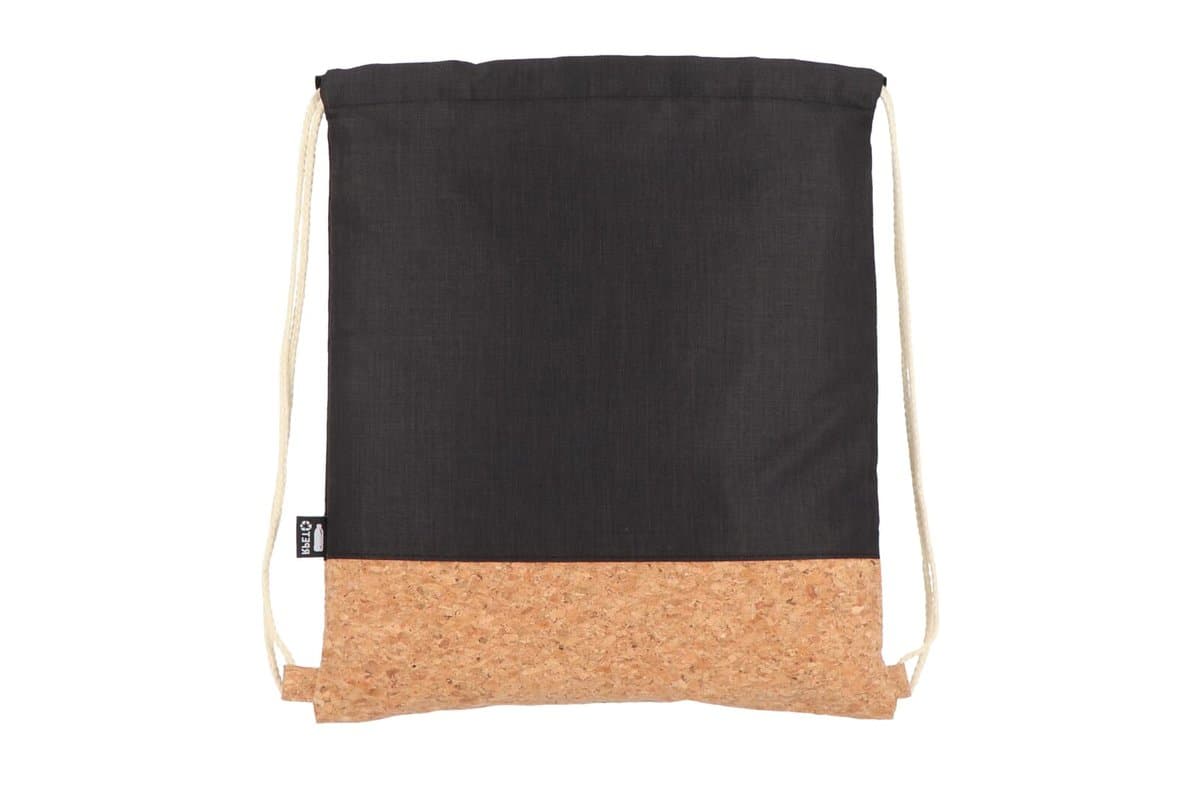 Drawstring bag R-PET & cork 35 x 40cm 4
