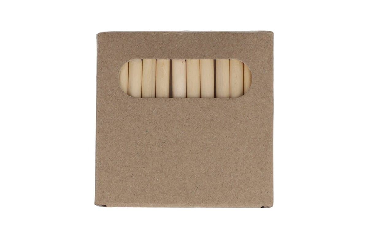 12 colouring pencils in kraft box 5