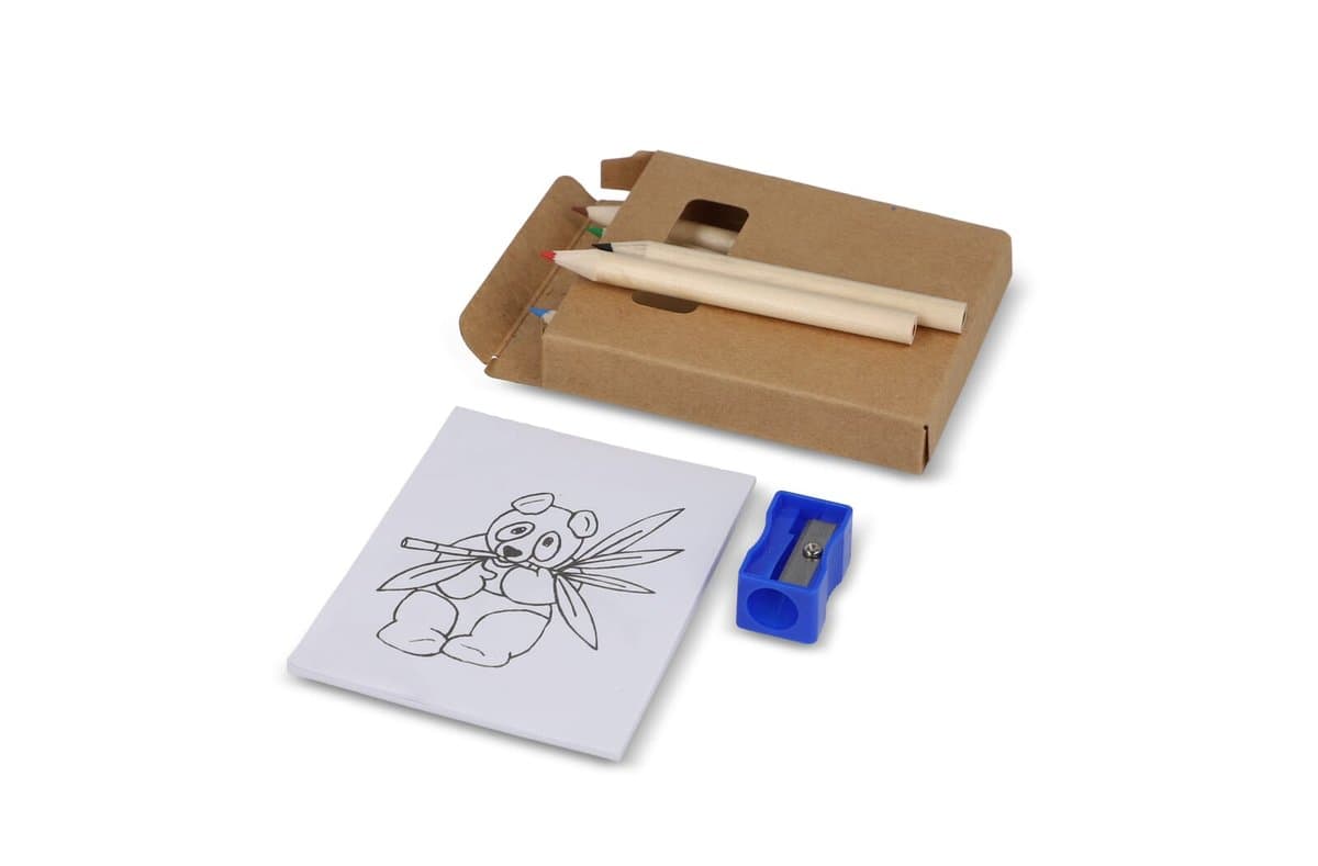 8 piece colouring set in kraft box 4