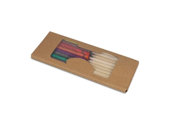 Colouring pencils and crayons in kraft box 2