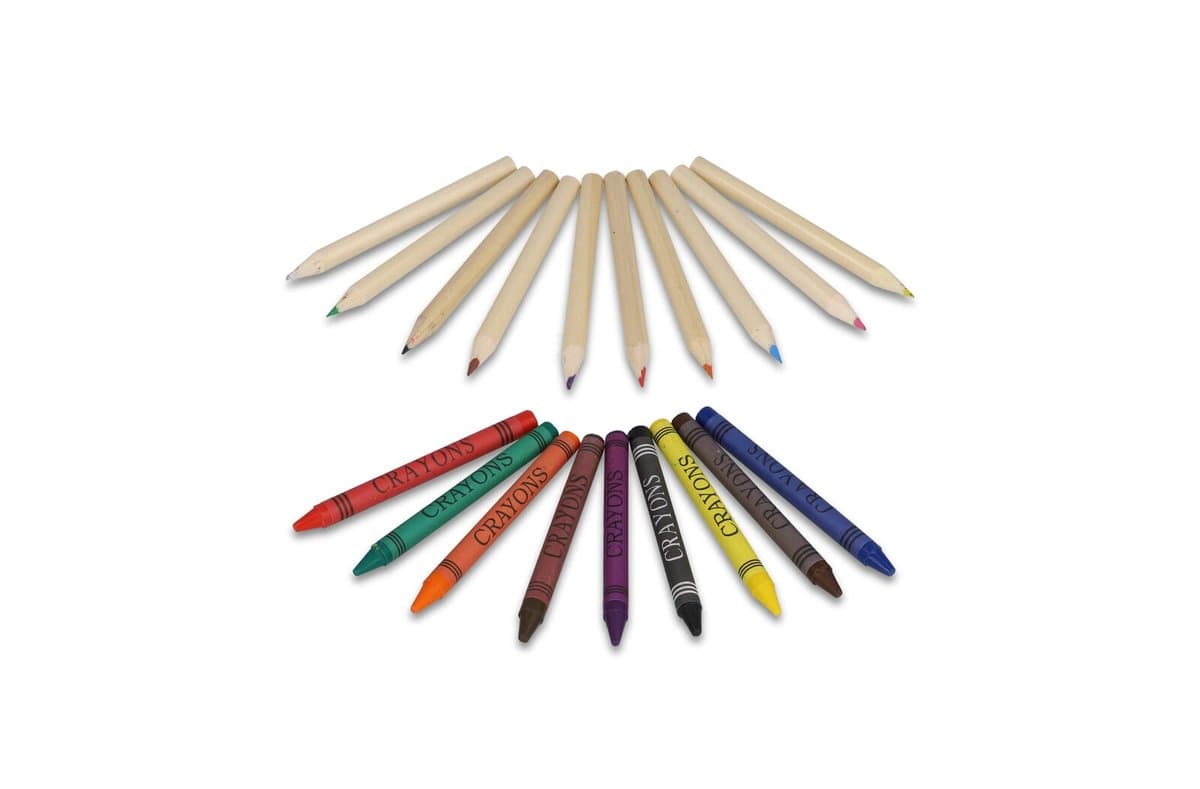 Colouring pencils and crayons in kraft box 4