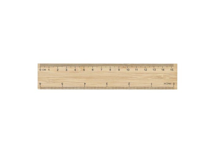 Bamboo ruler 15cm 2