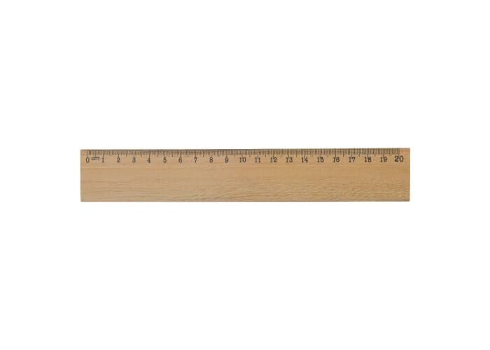 Ruler wood 20cm 2